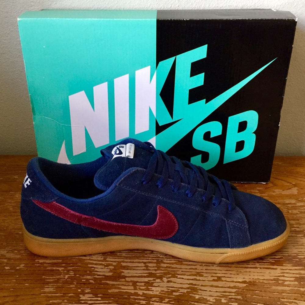 🔥🛹Nike Sb Zoom Air Classic Midnight/Team Red🛹🔥 - Picture 4 of 6